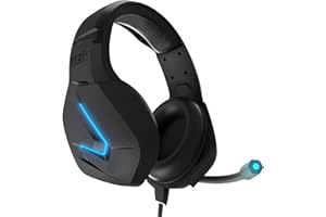 Orzly Auriculares Gaming Compatible con PS5, PS4, PC, Xbox, Nintendo Switch, con microfono, Sonido Premiun RGB Luz LED, cance