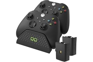 Venom Base de carga doble con 2 paquetes de baterías recargables - Negro (Xbox Series X y S/Xbox One)