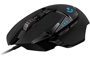 Logitech G502 HERO Ratón Gaming con Cable Alto Rendimiento, Captor HERO 25K, 25,600 DPI, RGB, Peso Personalizable, 11 Botones