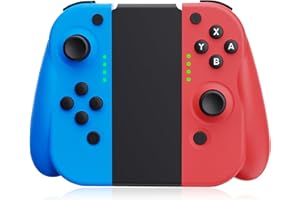 JoyPlay Mando para Switch, Mandos Switch Inalámbrico Compatible con Switch/Lite/OLED con Doble Vibración/Gyro Axis/Función de