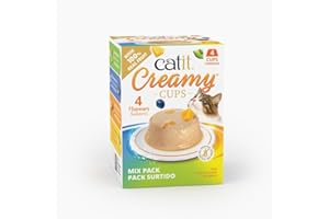 Golosina para Gatos Catit Creamy Cups, Surtido, 4x25g