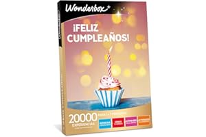 WONDERBOX - Caja Regalo - Feliz Cumpleaños - 2000 Experiencias para 1 o 2 Personas - Esntancias con Encanto, Cenas y Comidas,