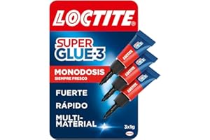 Loctite Super Glue-3 Original Mini Trio, pegamento universal con triple resistencia, adhesivo transparente, pegamento instant