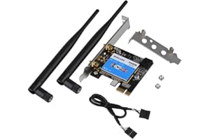 Tarjeta inalámbrica PCI Express, Tarjetas de Interfaz de Red Bluetooth 433Mbps de Banda Dual 2.4G / 5G WiFi para máquinas pub