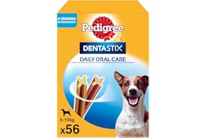 Pedigree Dentastix Snack Dental para la Higiene Oral de Perros Pequeños (1 Pack de 56ud), 0.88 kg.