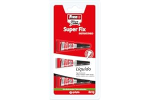 Fixo Glue 23100. Pegamento Instantáneo Líquido Super Fix Liquido 3X1 Gramo