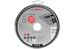 Bosch 2 608 603 255 - Disco de corte recto Standard for Inox - Rapido - WA 60 T BF, 125 mm, 22,23 mm, 1,0 mm (pack de 10)