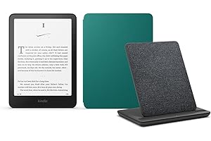 Kindle Paperwhite Signature Edition (versión 2024) de 32 GB sin anuncios, una funda basada en Amazon Plant y una base de carg