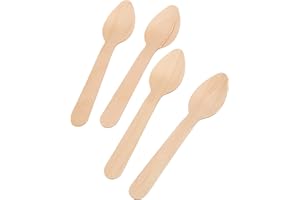 García de Pou - 100 Unidades - Cucharillas Café 11 cm Natural Madera