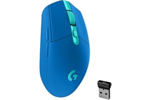 Logitech G305 LIGHTSPEED Ratón Gaming Inalámbrico, Captor HERO 12K, 12,000 DPI, Ultra-ligero, Batería de 250h, 6 Botones Prog