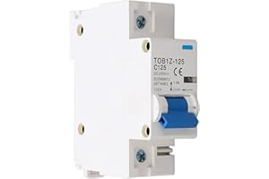 Disyuntor, 125A TOB1Z 125 10KA Capacidad de Conmutación 250V DC Seccionador 1P para Sistema Fotovoltaico