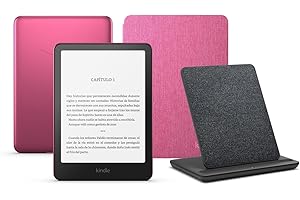 Kindle Paperwhite Signature Edition (versión 2024) de 32 GB sin publicidad, una funda de tela de Amazon y una base de carga i