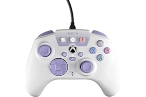 Turtle Beach REACT-R Controller Blanco y Morado - Xbox Series X|S, Xbox One y PC