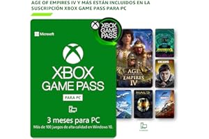 Xbox Game Pass for PC | 3 Month | Age of Empires IV se incluye con la suscripción | Windows 10 - Código de descarga