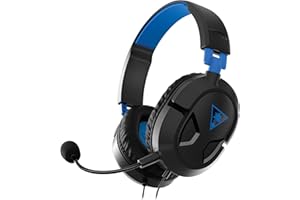 Turtle Beach Recon 50P Auriculares Gaming PS4, PS5, Xbox One, Nintendo Switch y PC, Negro / Azul