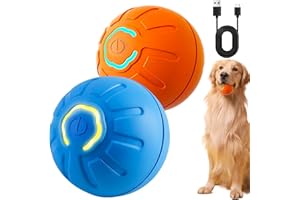 Genérico Pelota Interactiva para Perros, Nuevo Juguete Perro Indestructible, Recargable por USB, Bola de Perro en Movimiento,