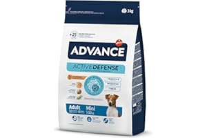 Advance Mini Adult Chicken, Pienso para Perros Adultos de Razas Pequeñas con Pollo, 3kg