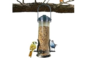 Comederos para pájaros para Exteriores, comedero para pájaros a Prueba de Ardillas, comedero automático para colibríes, comed