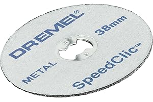 Dremel EZ SpeedClic SC456B Paquete de 12 discos de corte de metal, 12 discos de corte con 38 mm de diámetro para herramientas