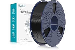 SUNLU PLA Plus 3D Filamento para impresora, filamento PLA+ de 1.75mm, filamento 3D de dureza mejorada compatible con impresor