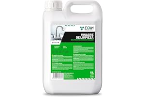 EQM - ECO-216 - Vinagre de Limpieza Concentrado - 5L - 10º de Acidez - 100% Natural - Potente Limpiador Multiusos para el Hog