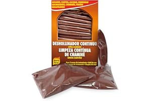 PYRO FEU 24628-12 Caja de 14 Unidades de Deshollinamiento Lítico para Limpieza y Mantenimiento Continua de Chimeneas, Marrón 