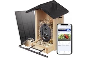 Origem comedero para pájaros Smart 3L con cámara y detección de pájaros AI gratuitaAlimentador para pájaros con visión Noctur