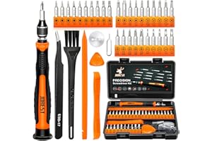 JOREST 38Pcs Destornilladores Precision Kit, Set Herramientas con Torx T1 T2 T3 T4 T5, TR6 T7 T8 T9 T10 T15, Triwing Y00, P2/