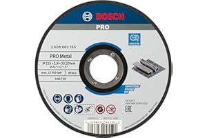 Bosch 2 608 603 163 - Disco de corte recto Standard for Metal - A 60 T BF, 115 mm, 22,23 mm, 1,6 mm (pack de 1)