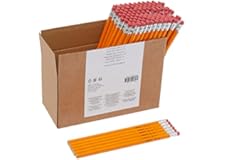 Amazon Basics Woodcased 2 Pencils, Unsharpened, HB Lead - 1 Count (Pack of 144), Bulk Box, Yellow