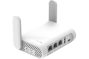 GL.iNet GL-SFT1200 (Opal) Secure Travel WiFi Router, AC1200 Dual Band Gigabit Ethernet Wireless Network, IPv6 USB 2.0 MU-MIMO