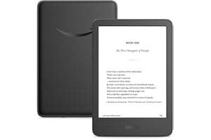 New Amazon Kindle (16 GB) - Lightest and most compact Kindle, with glare-free display, faster page turns, adjustable front li