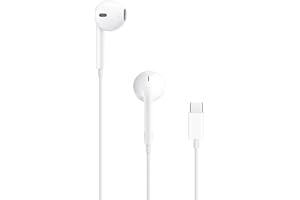 Apple EarPods Headphones with USB-C Plug, Wired Ear Buds with Built-in Remote to Control Music, Phone Calls, and Volume