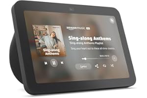 Amazon Echo Show 8 (newest model), With Spatial Audio, Smart Home Hub, and Alexa, Charcoal