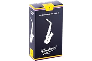 Vandoren SR213 Alto Sax Traditional Reeds Strength 3; Box of 10