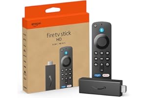 Amazon Fire TV Stick HD (newest model), free and live TV, Alexa Voice Remote, smart home controls, HD streaming