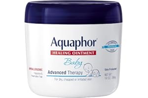 Aquaphor Baby Healing Ointment Advanced Therapy Skin Protectant, Dry Skin and Diaper Rash Ointment, 14 Oz Jar