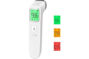 No-Touch Thermometer for Adults and Kids, Accurate Digital Baby Thermometer, FSA HSA Eligible, Fever Alarm & Silent Mode, 2 i