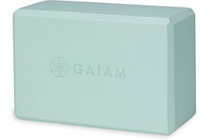 Gaiam Yoga Block - Supportive Latex-Free Eva Foam - Soft Non-Slip Surface with Beveled Edges for Yoga, Pilates, Meditation - 