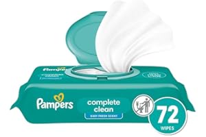 Pampers Baby Clean Wipes, Baby Fresh Scented Baby Wipes, 72 Baby Wipes Total (1 Flip-Top Pack)