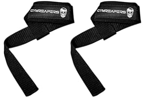 Gymreapers Lifting Wrist Straps for Weightlifting, Bodybuilding, Powerlifting, Strength Training, & Deadlifts - Padded Neopre