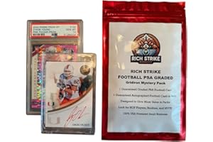 Rich Stike Football PSA Mystery Pack - Gridiron Edition, 1 PSA Graded Card, 1 Autograph or Relic Card