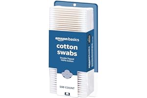 Amazon Basics Cotton Swabs, 500 Count