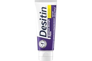 Desitin Maximum Strength Baby Diaper Rash Cream, 40% Zinc Oxide for Treatment, Relief & Prevention, Hypoallergenic, Phthalate