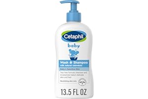 Cetaphil Baby Wash & Shampoo with Organic Calendula, Tear Free, Paraben, Colorant and Mineral Oil Free, 13.5 Fl. Oz