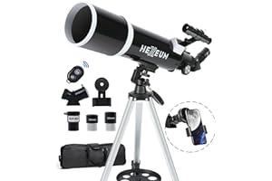 Telescope for Adults & Beginner Astronomers - 80mm Aperture 600mm Fully Multi-Coated High Transmission Coatings with AZ Mount