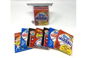 100 OLD VINTAGE TOPPS BASEBALL CARDS ~ SEALED WAX PACKS LOT!