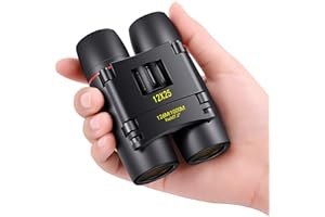 POLDR 12X25 Small Pocket Binoculars Compact Adults,Mini Kids Binoculars Boys for Bird Watching,Concert Theater Opera