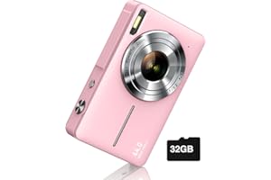 Digital Camera, FHD 1080P Camera, Digital Point and Shoot Camera with 16X Zoom Anti Shake, Compact Small Camera for Boys Girl