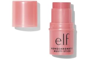 e.l.f. Monochromatic Multi Stick, Luxuriously Creamy & Blendable Color, For Eyes, Lips & Cheeks, Dazzling Peony, 0.17 Oz